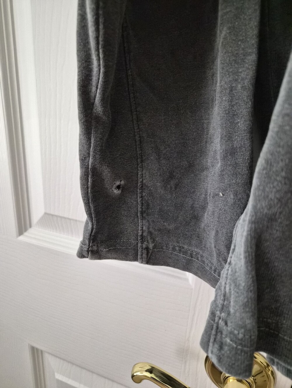 Joah Brown Vintage Panel L/S Oversized Tee Washed Black Cotton S/M RUNS BIG - Picture 7 of 7